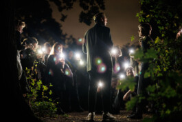 Night Walk Alona Rodeh LABA Berlin Hasenheide Alona Rodeh, Girl (from the Safe and Sound Poster Series), 2015