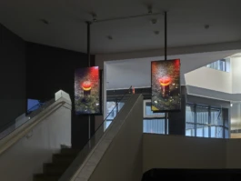 Alona Rodeh, Installation view Interzone, Kunstmuseum Gelsenkirchen, Photo: Achim Kukulies 2024 Alona Rodeh, Girl (from the Safe and Sound Poster Series), 2015