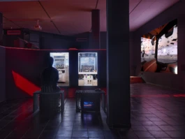 Alona Rodeh, Installation view Interzone, Kunstmuseum Gelsenkirchen 2024 Alona Rodeh, Girl (from the Safe and Sound Poster Series), 2015