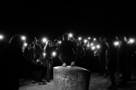 Alona Rodeh, Night Walk at Hasenheide Park, Berlin in the frame of Climate Care festival, 2023 Alona Rodeh, Girl (from the Safe and Sound Poster Series), 2015
