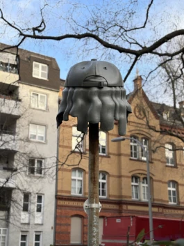 Alona Rodeh, Nightcaps in Brunnenviertel, Public Art in Berlin Alona Rodeh, Girl (from the Safe and Sound Poster Series), 2015