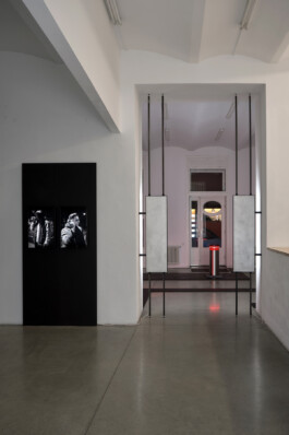 Alona Rodeh, The Chase, Installation view Christine König Galerie, Wien Alona Rodeh, Girl (from the Safe and Sound Poster Series), 2015